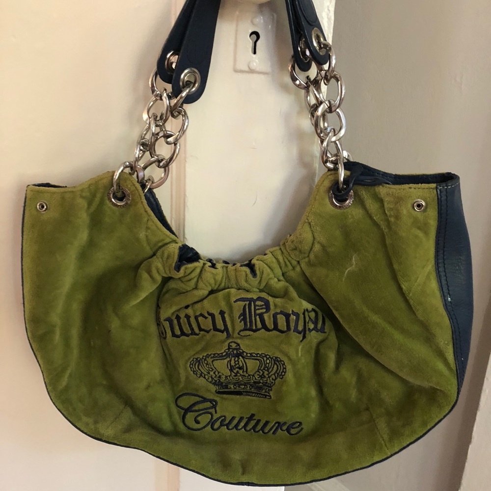 Green Velvet Juicy Couture Bag